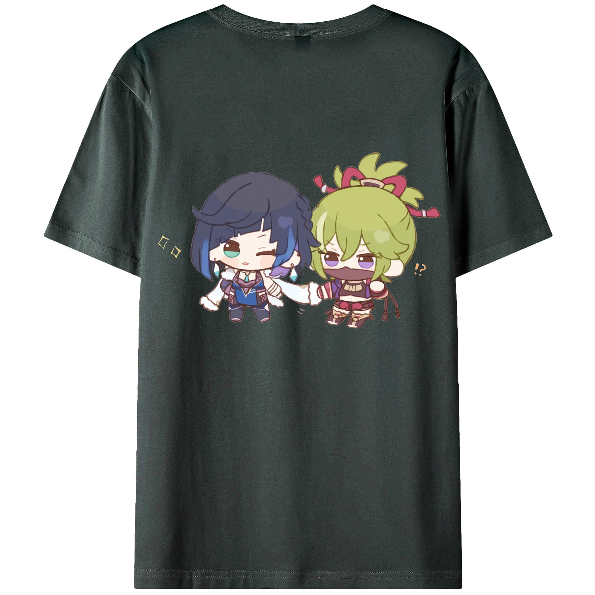 げんし神  久岐忍 くき しのぶ genshin Kuki Shinobu 綿100％ メンズ半袖Tシャツ（バックプリント） 通気性